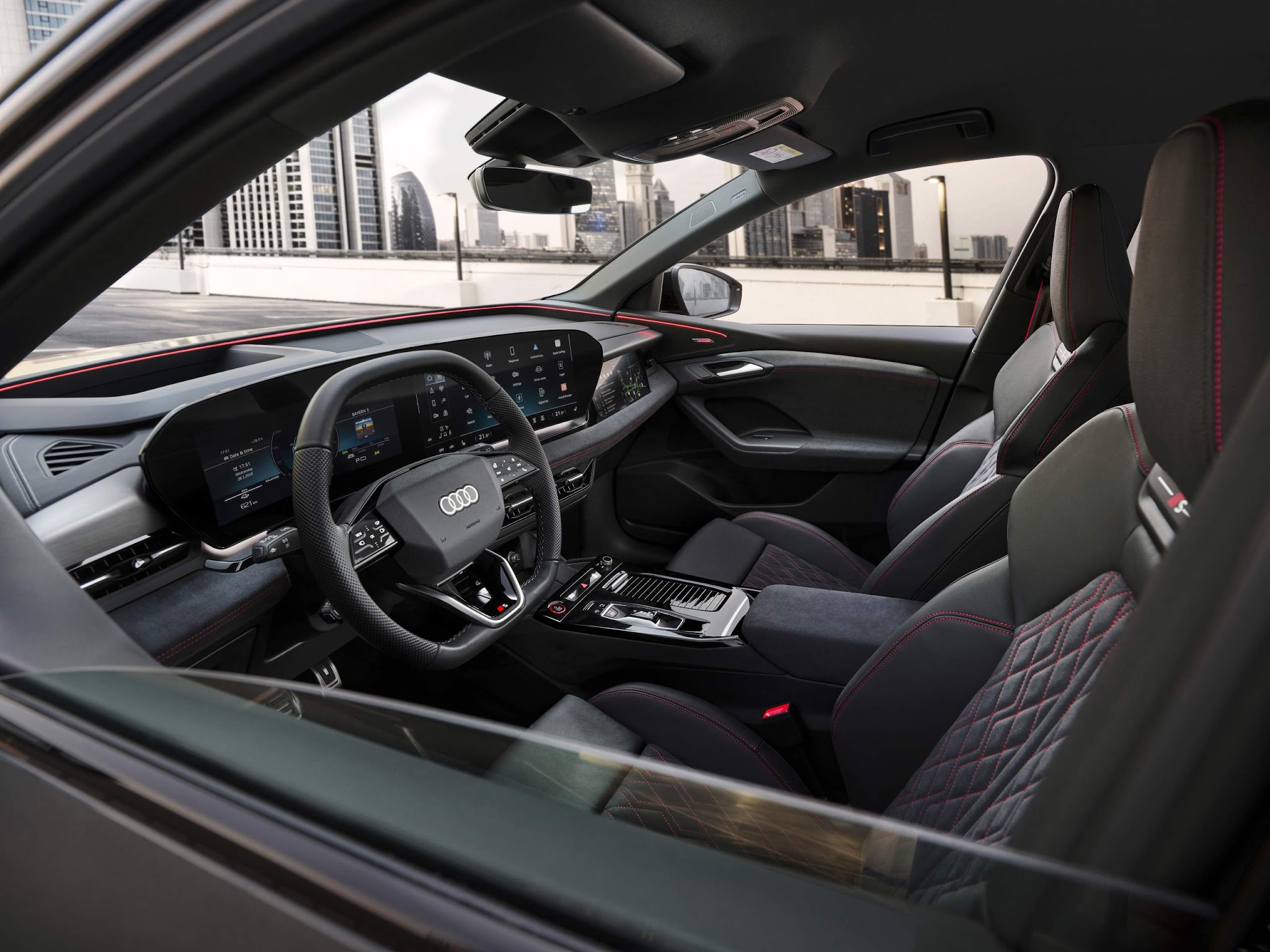 audi q6 painel interior